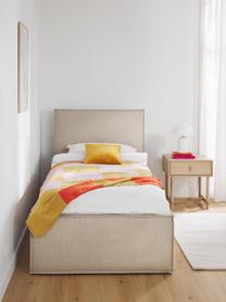 Eenpersoonsbed Dream, Bekleding: polyester (gestructureerd, Geweven stof beige, B 90 x L 200 cm
