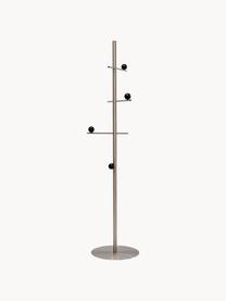 Perchero Balance, Estructura: metal niquelado, Plateado, negro, An 40 x Al 174 cm