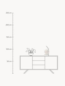 Dimmbare Tischlampe IC Lights, mundgeblasen, Lampenschirm: Glas, Silberfarben, Ø 20 x H 38 cm