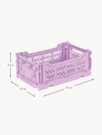 Klappbare Aufbewahrungsbox Mini, B 27 cm, Kunststoff, Lavendel, B 27 x T 17 cm