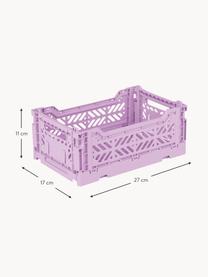 Contenitore pieghevole Midi, larg. 27 cm, Plastica, Lavanda, Larg. 27 x Prof. 17 cm