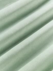 Housse de coussin 50x50 brodée avec dégradé de couleurs Kelby, Tons verts, bleu pétrole, larg. 50 x long. 50 cm