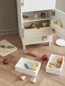 Kühl- und Gefrierspielschrank Kids' Hub, Mitteldichte Holzfaserplatte (MDF), Sperrholz, Pappelholz, lackiert, Holz, Weiss, B 30 x H 73 cm