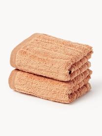 Ręcznik z bawełny Audrina, różne rozmiary, Brzoskwiniowy, Ręcznik, S 50 x D 100 cm, 2 szt.