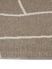 In- & Outdoor-Teppich Lillyan in Taupe, 100% Polypropylen, Taupe, Cremefarben, B 80 x L 150 cm (Grösse XS)