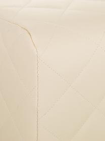 Taburete tapizado Bruni, Patas: madera, Asiento: cuero sintético, Beige, An 36 x Al 47 cm