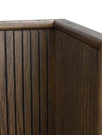 Kopfteil Redmond aus Eichenholz mit Ablagefläche, Korpus: Mitteldichte Holzfaserpla, Beine: Metall, pulverbeschichtet, Holz, B 230 x H 120 cm
