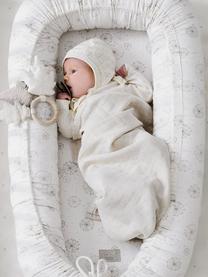 Babynest Dandelion aus Bio-Baumwolle, Bezug: 100 % Bio-Baumwolle, OCS-, Cremeweiß, Beige, B 47 x L 88 cm