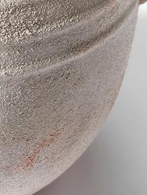 Vase Leana mit Sand-Finish, Terrakotta, Cremeweiss, Ø 33 x H 31 cm