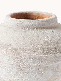 Vase Leana mit Sand-Finish, Terrakotta, Cremeweiss, Ø 33 x H 31 cm