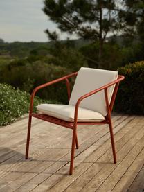 Tuin armstoel Caio, Bekleding: 100% polyester Met 20.000, Frame: aluminium, Gebroken wit, terracotta, B 69 x D 60 cm