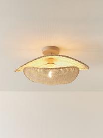 Plafondlamp Senja van rotan, Lampenkap: rotan, Beige, B 50 x H 23 cm