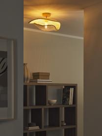 Plafondlamp Senja van rotan, Lampenkap: rotan, Beige, B 50 x H 23 cm
