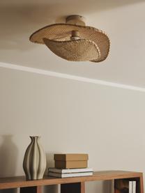Lampa sufitowa z rattanu Senja, Beżowy, S 50 x W 23 cm