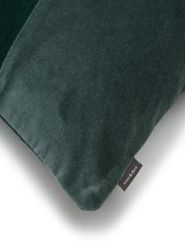 Coussin rectangulaire velours vert Patchwork, Tons verts