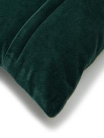 Coussin rectangulaire velours vert Patchwork, Tons verts