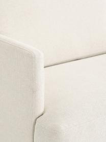 Ecksofa Fluente, Bezug: 100 % Polyester Der strap, Gestell: Massives Kiefernholz, Bir, Füße: Metall, pulverbeschichtet, Webstoff Off White, B 221 x T 200 cm, Eckteil links