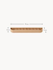 Garderobenleiste Epoch aus Eichenholz, Mitteldichte Holzfaserplatte (MDF), Eichenholzfurnier, Helles Holz, B 79 cm