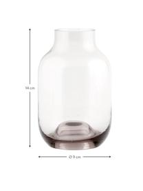 Kleine Glas-Vase Shabergie, Glas, Rosa, Ø 9 x H 14 cm