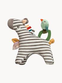 Activiteit speeltje Zapp the Zebra, Bekleding: 100% polyester, Grijs, meerkleurig, B 19 x H 21 cm