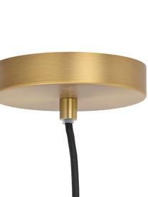 Závesná lampa so sklenenou guľou Naimo, odtiene béžovej a hnedej, Ø 25 x V 25 cm