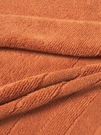Handdoek Luxe in verschillende formaten, met gestreepte rand, Oranje, Handdoek, B 50 x L 100 cm