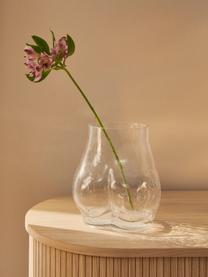Design vaas Peach van glas, Glas, Transparant, B 20 x H 23 cm