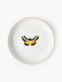 Assiette à pâtes Flamboyant, 4 élém., Porcelaine, Multicolore avec bordure dorée, Ø 21 x haut. 4 cm