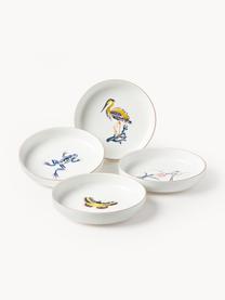 Súprava tanierov na cestoviny Flamboyant, 4 ks, Porcelán, Viacfarebné so zlatým lemom, Ø 21 x V 4 cm