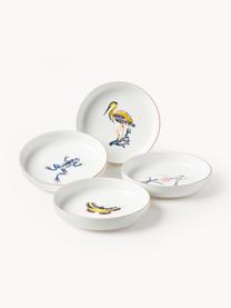 Assiette à pâtes Flamboyant, 4 élém., Porcelaine, Multicolore avec bordure dorée, Ø 21 x haut. 4 cm