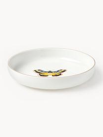 Sada talířů na těstoviny Flamboyant, 4 díly, Porcelán, Více barev se zlatým okrajem, Ø 21 cm, V 4 cm