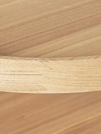 Tavolino rotondo da salotto Renee, Ripiani: pannello di fibra a media, Struttura: metallo verniciato a polv, Legno di frassino, Ø 69 cm