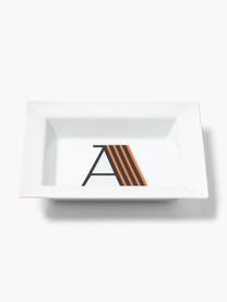 Westwing Collection x MEISSEN, handgefertigte Vide-Poche Initials mit Dekor, Porzellan, glasiert, A, B 16 x T 13 cm