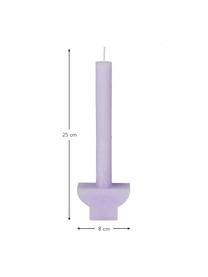 Set de velas Pilas, 2 uds., Cera, Lila, An 8 x Al 25 cm