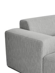 Ecksofa Melva (4-Sitzer) in Grau, Bezug: Polyester Der hochwertige, Gestell: Massives Kiefernholz, Spa, Füße: Kiefernholz, Webstoff Grau, B 319 x T 144 cm