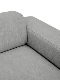 Ecksofa Melva (4-Sitzer) in Grau, Bezug: Polyester Der hochwertige, Gestell: Massives Kiefernholz, Spa, Füße: Kiefernholz, Webstoff Grau, B 319 x T 144 cm