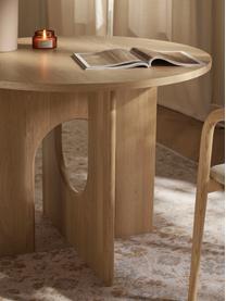 Okrągły stół do jadalni Apollo, różne rozmiary, Blat: fornir z drewna dębowego , Nogi: drewno dębowe lakierowane, Drewno dębowe, Ø 100 cm