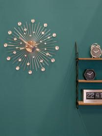 Reloj de pared Sunburst, Metal recubierto, Plateado, Ø 50 cm