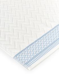 Handdoek Karma in verschillende formaten, met hoog-laag patroon, Wit, grijs, Badhanddoek, B 90 x L 150 cm