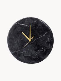 Nástěnné hodiny Brodric, Mramor, Černá, Ø 26 cm
