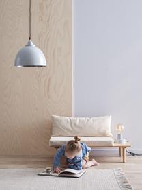 Kinder-Sitzbank Saga, Bezug: Baumwolle, Gestell: Gummibaumholz, Beige, Gummibaumholz, B 90 x H 44 cm