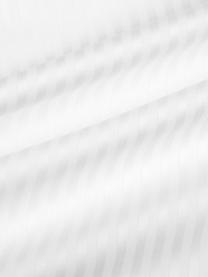 Dekbedovertrek met satijnstrepen Stella, Weeftechniek: satijn Draaddichtheid 250, Wit, 240 x 220 cm + 2 kussenhoezen 60 x 70 cm