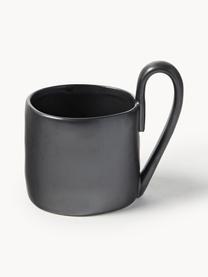 Tasse en grès Flow, Grès cérame, Noir, larg. 12 x haut. 11 cm, 360 ml