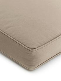 Cuscino sedia alto in cotone taupe Zoey, Rivestimento: 100% cotone, Taupe, Larg. 40 x Lung. 40 cm