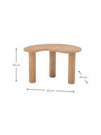 Tavolino da salotto in legno di caucciù Luppa, Albero della gomma, Legno di albero della gomma, Larg. 65 x Prof. 44 cm