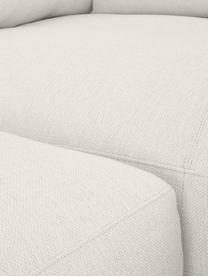 Ecksofa Tribeca, Bezug: 100 % Polyester Der hochw, Gestell: Massives Kiefernholz, Füße: Massives Buchenholz, lack, Webstoff Cremeweiß, B 274 x T 192 cm, Eckteil rechts