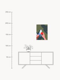 Plakát Les Vacances 01, 210g matný papír Hahnemühle, digitální tisk s 10 barvami odolnými vůči UV záření, Olivová, více barev, Š 30 cm, V 40 cm