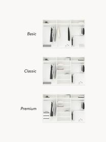 Modularer Drehtürenschrank Leon, 300 cm Breite, mehrere Varianten, Korpus: Spanplatte, melaminbeschi, Weiß, Basic Interior, B 300 x H 200 cm