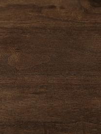 Consola de recibidor de madera de maciza Oscar, Madera de mango maciza pintada, Marrón oscuro, An 110 x Al 75 cm