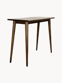 Konzolový stolek z masivu Oscar, Lakované masivní mangové dřevo, Tmavě hnědá, Š 110 cm, H 40 cm